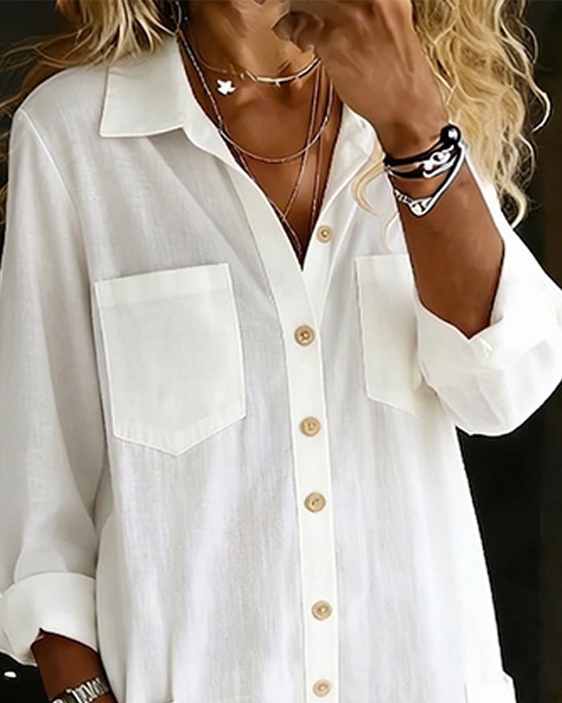 Mono camisero de algodón fluido y elegante para mujer. Perfecto para el verano, cómodo y chic.