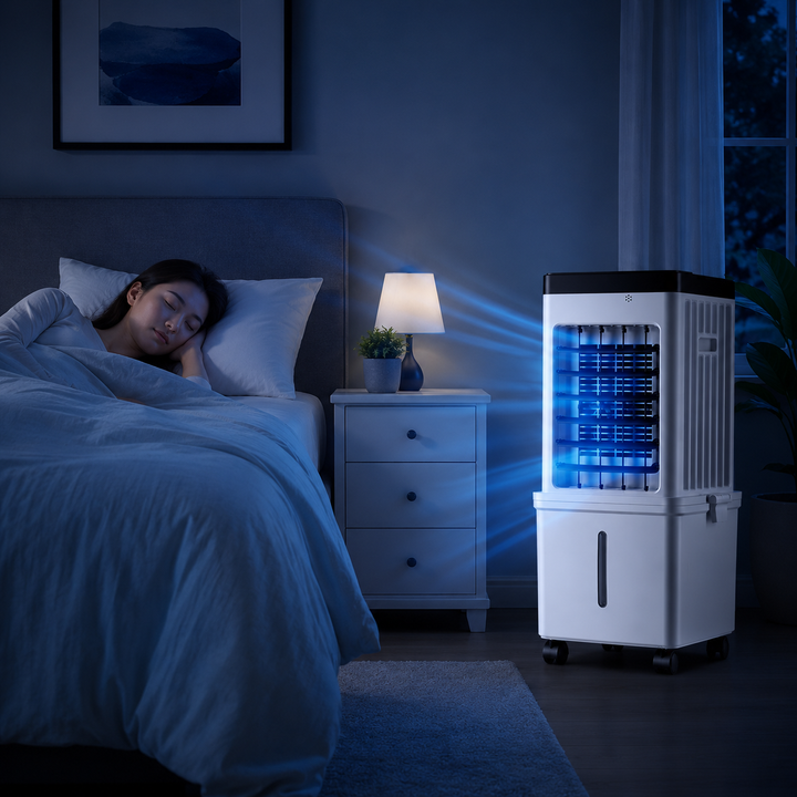 Disfruta de un verano fresco con este aire acondicionado portátil. Sin instalación, control remoto.