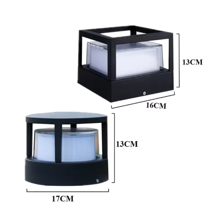 Iluminación LED exterior impermeable, moderna, ideal para cualquier jardín.
