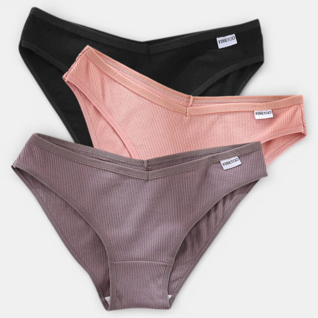 Lencería: pack 3 briefs de algodón para mujer, ultra suaves, transpirables y perfectos para el día a día.