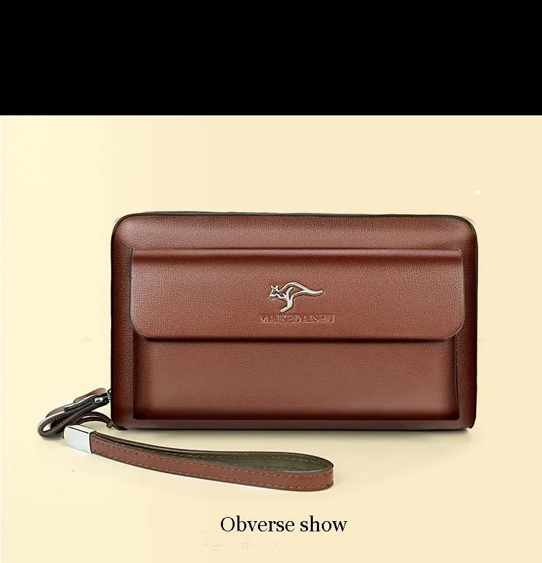 Bolso de mano diseñado para el hombre moderno. Organiza tus esenciales con estilo y funcionalidad diaria.