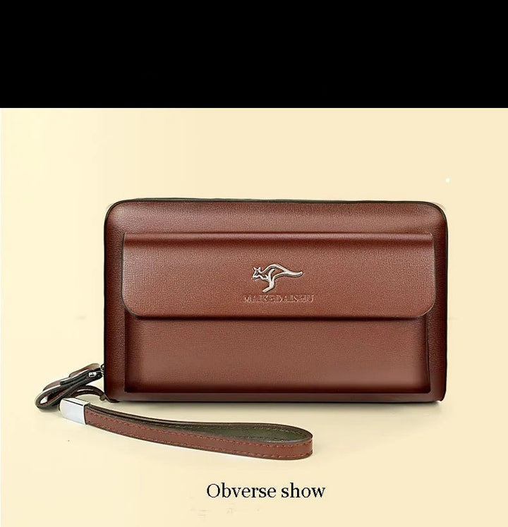 Bolso de mano diseñado para el hombre moderno. Organiza tus esenciales con estilo y funcionalidad diaria.