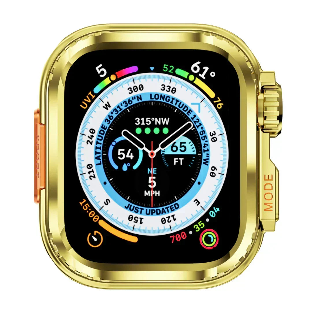Funda de aluminio antigolpes para reloj inteligente. Ideal para uso diario.