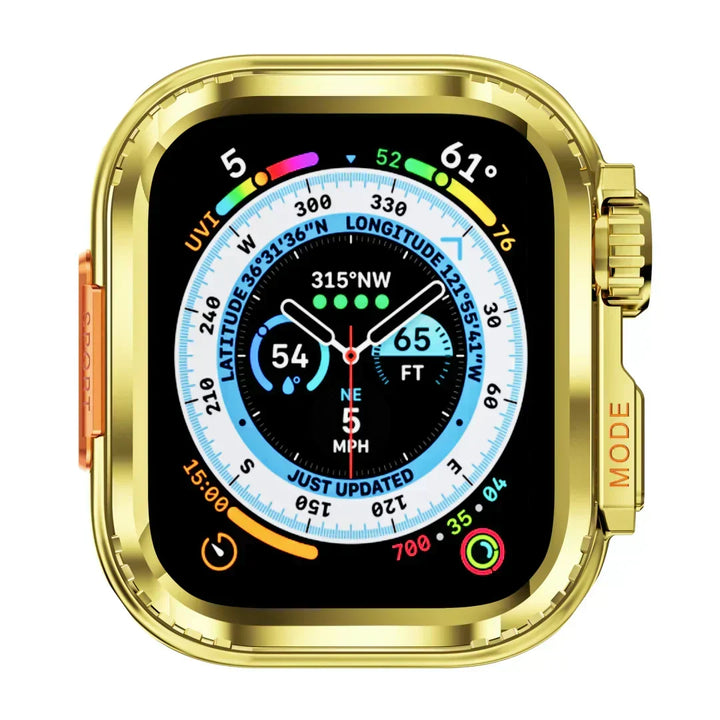 Funda de aluminio antigolpes para reloj inteligente. Ideal para uso diario.