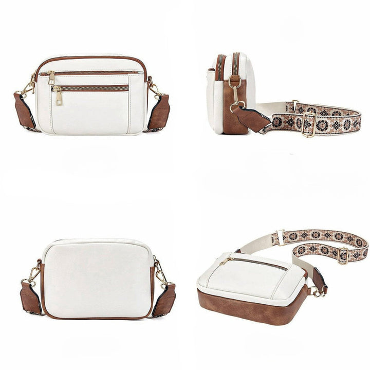 Bolso de hombro mujer con correa floral detallada y ajustable. Un toque elegante para tu estilo diario.