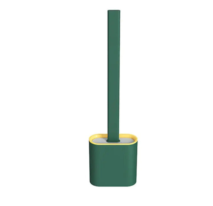 Cepillo doble de silicona para inodoro, higiénico y antiolor, garantiza una limpieza impecable en tu baño.