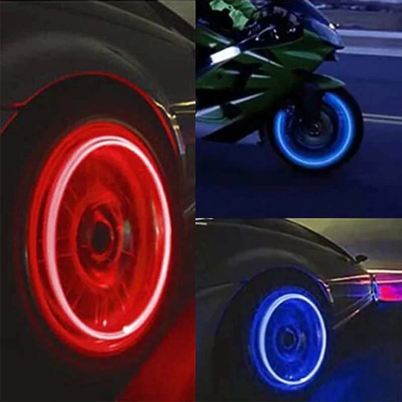Personaliza tu coche con tapas de válvula LED de alta visibilidad, un toque de estilo único.