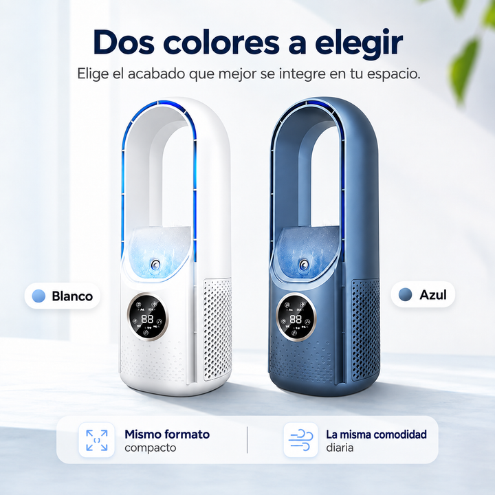 Aire fresco garantizado con el enfriador de aire portátil USB de 6 velocidades, tu aliado en verano.
