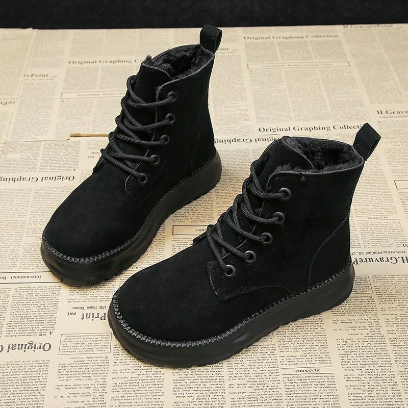 Botines ISLA impermeables de mujer con plataforma, estilo de invierno cómodo y de moda para el frío.