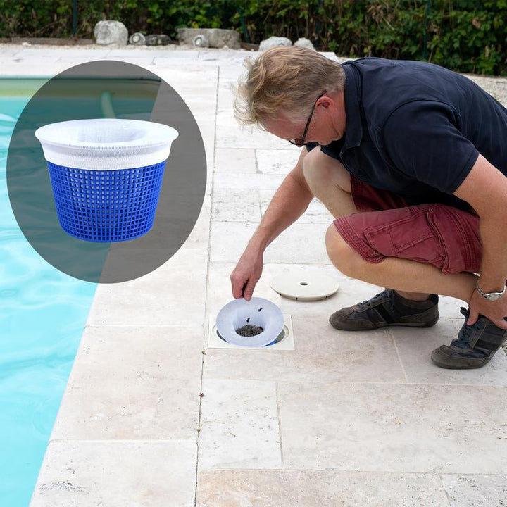 Repuesto de calcetín filtro de nylon para skimmer de piscina. Mejoras en la calidad del agua.