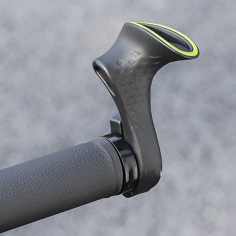 Manillar ergonómico de bicicleta para reducir la fatiga y el dolor en viajes largos, agarre cómodo y seguro.