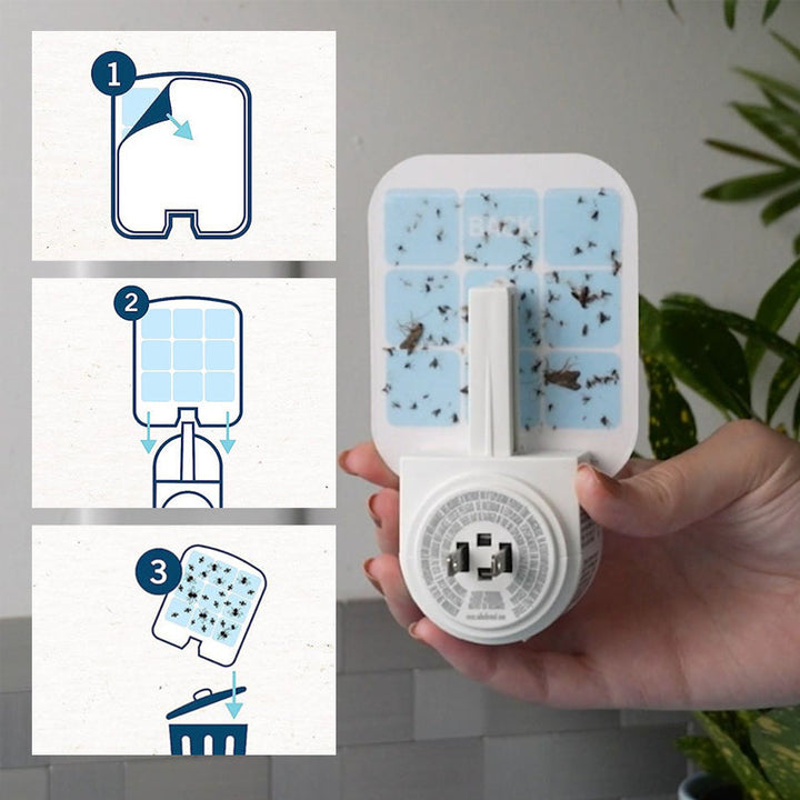 Trampa de mosquitos UV para interiores, control de plagas discreto y eficaz.