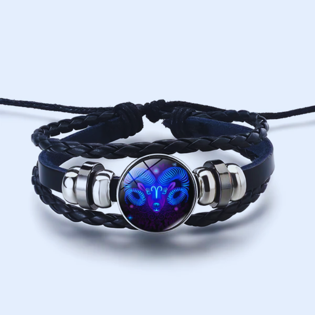 Pulsera zodiacal unisex elegante para atraer energía positiva y armonía.