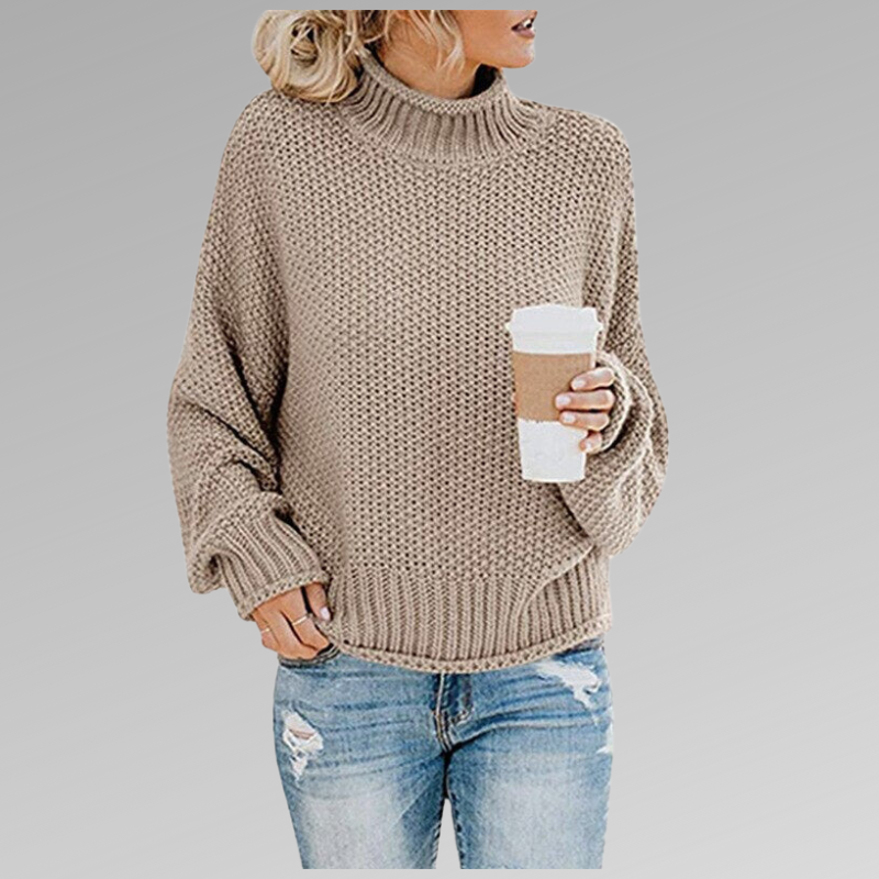 Suéter de lana de mujer, mezcla perfecta de estilo y confort, ideal para días fríos de otoño e invierno.