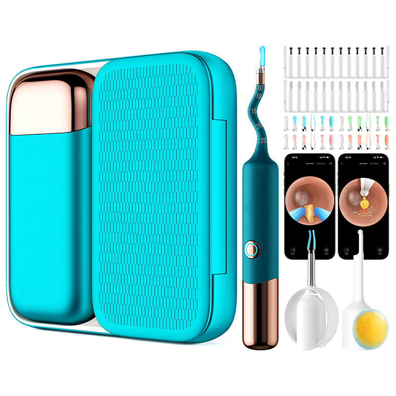 Limpiador de oídos con cámara HD, para un cuidado auditivo superior y una higiene personal efectiva.