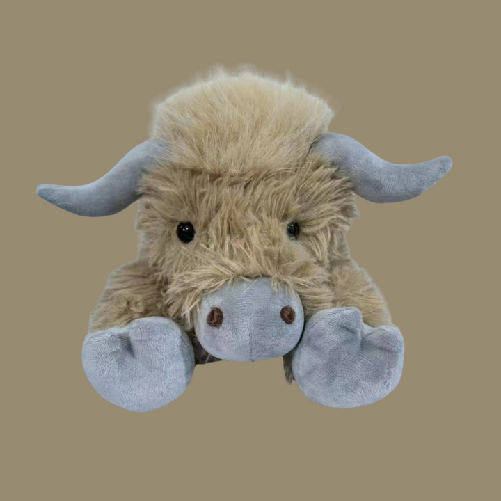 Juguete de Vaca Highland, peluche realista para niños y adultos. Animal de peluche tierno, ideal para decoración.
