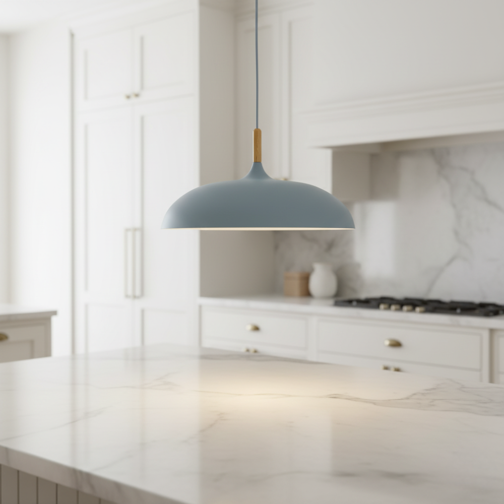Lámpara de techo para cocina y comedor. Diseño escandinavo, iluminación contemporánea.