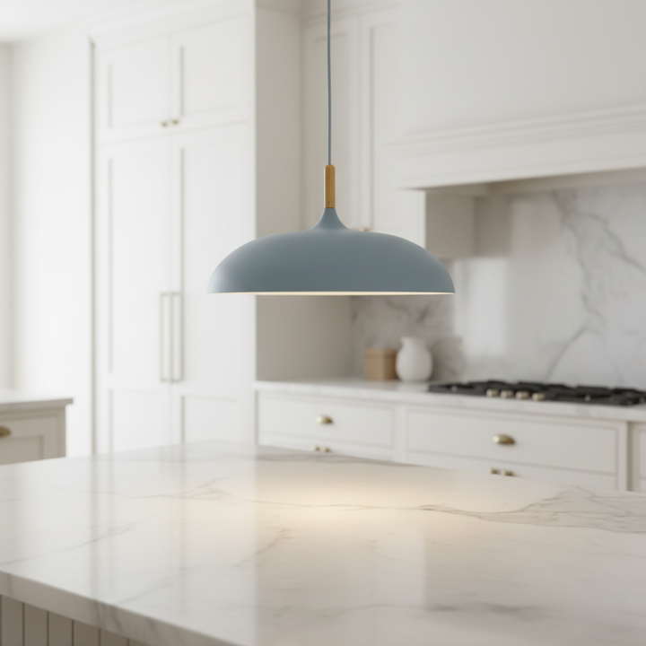 Lámpara de techo para cocina y comedor. Diseño escandinavo, iluminación contemporánea.