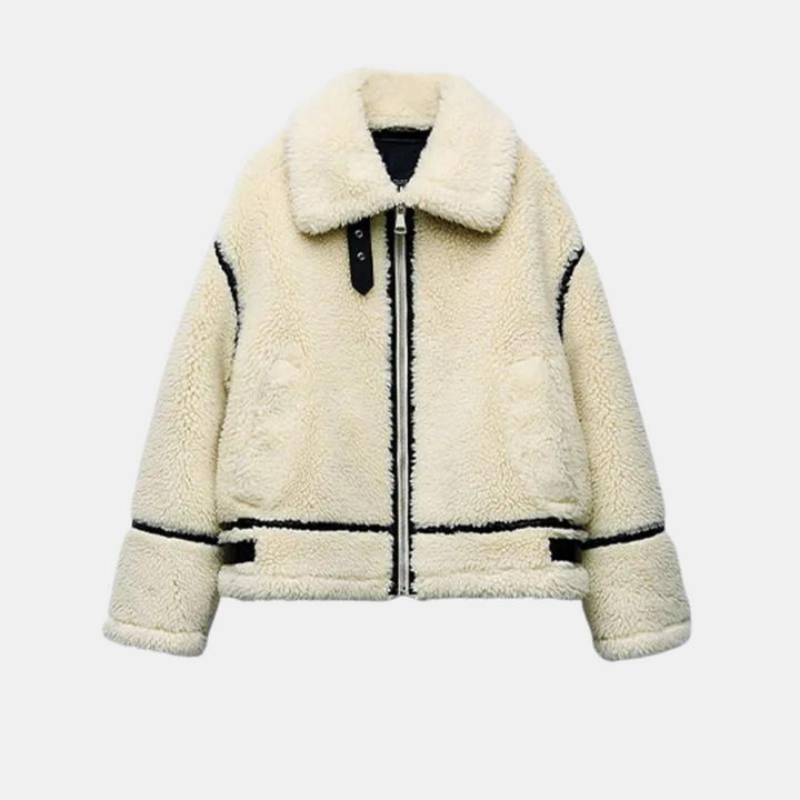 Chaqueta de invierno elegante SENNA para mujer. Abrigo sofisticado con capucha, ideal para frío y moda casual.