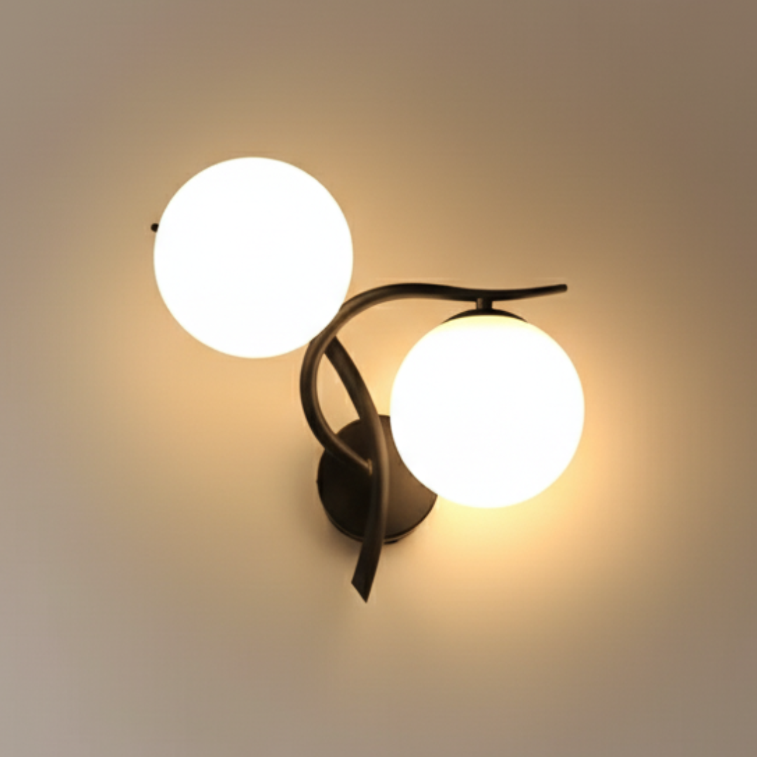 Aplique de pared G9 para pasillo, luz elegante con esferas de vidrio, decoración interior del hogar.