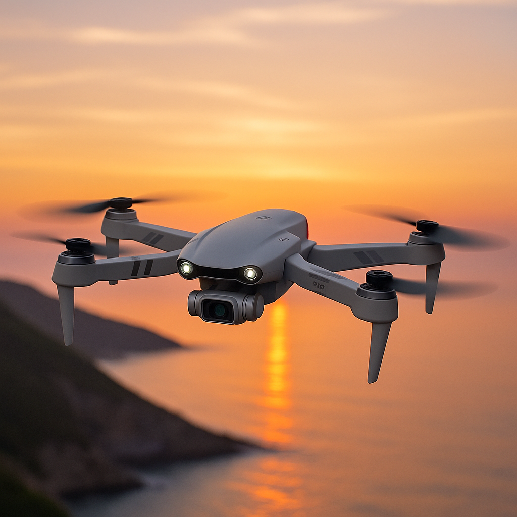 Drone 8K UHD con GPS. Vuelo aéreo estabilizado, ideal para fotografía y video profesional de alto alcance.