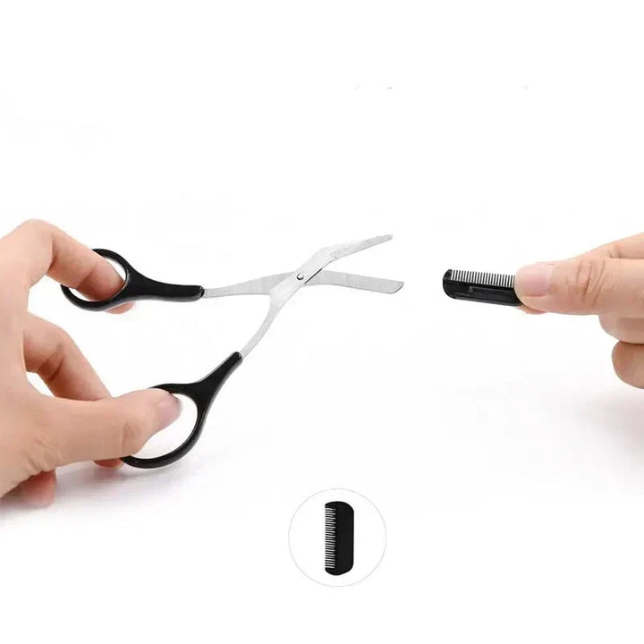 Set de tijeras de cejas profesionales de acero inoxidable, clave para una mirada definida.