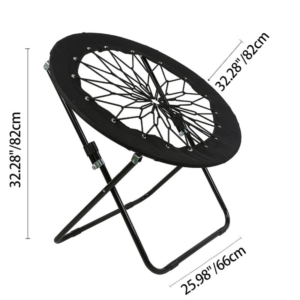 Silla plegable compacta y ligera, perfecta para camping, jardín y aire libre.