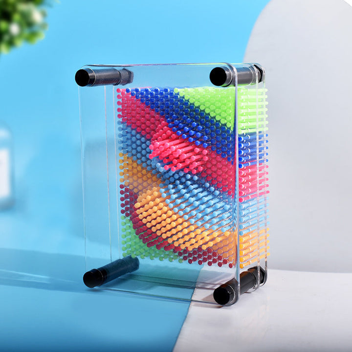 Juguete de arte 3D interactivo Pin Art para inspirar creatividad y descompresión. Ideal para todas las edades.