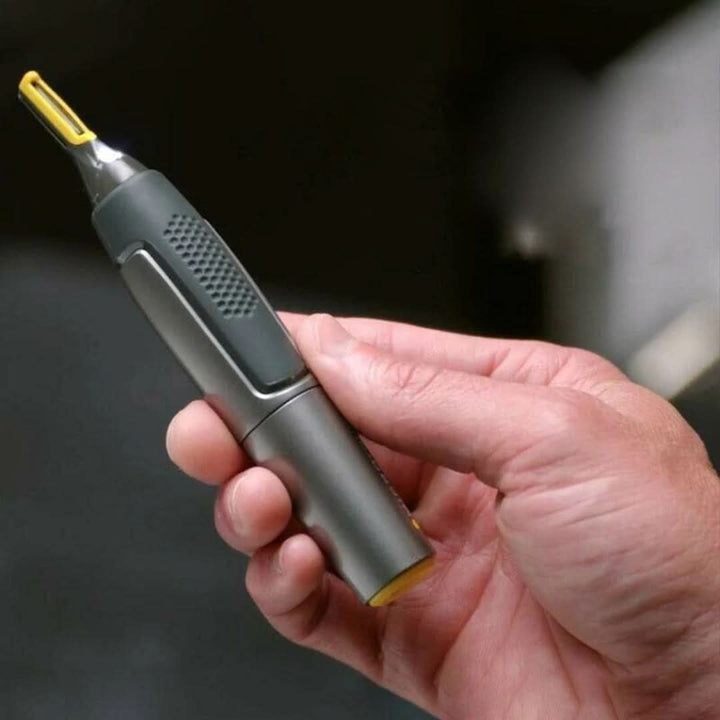 Recortador inalámbrico de precisión. Ideal para modelar barba, cejas y eliminar vello de nariz. Aseo facial experto.