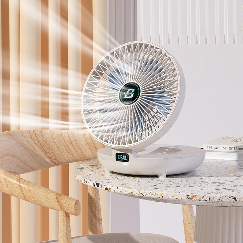 Enfriador de aire portátil silencioso, con potentes aspas para un flujo de aire fresco en verano.