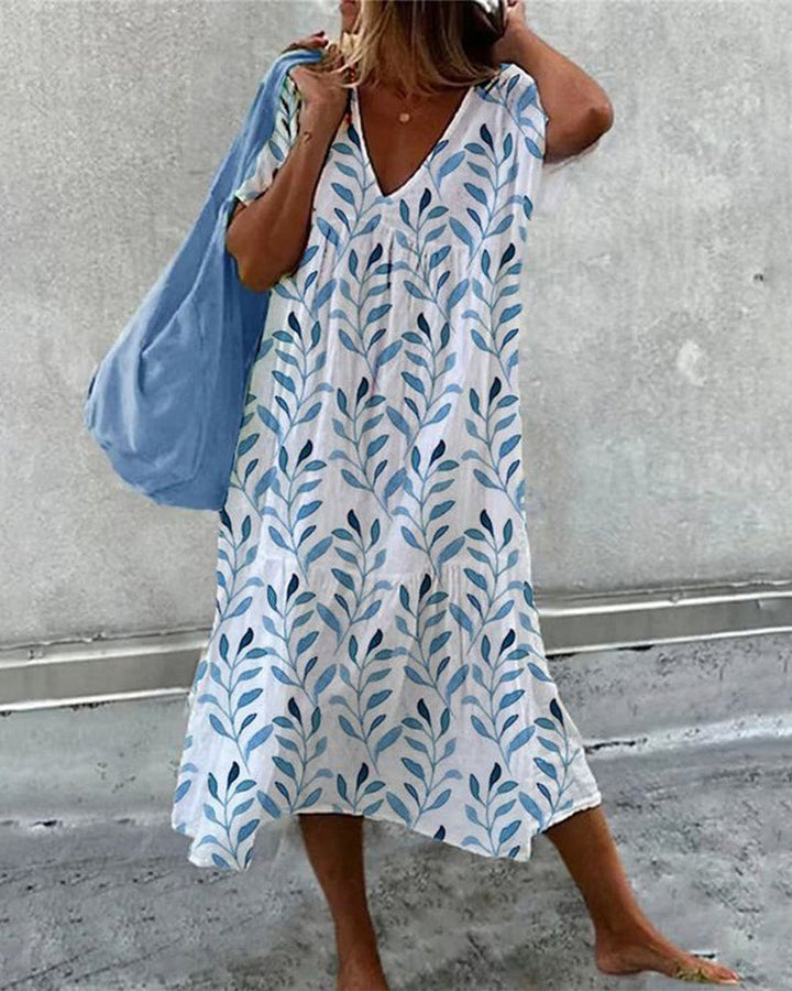 Vestido holgado de verano para mujer, cómodo y fresco. Perfecto para el día a día o vacaciones.