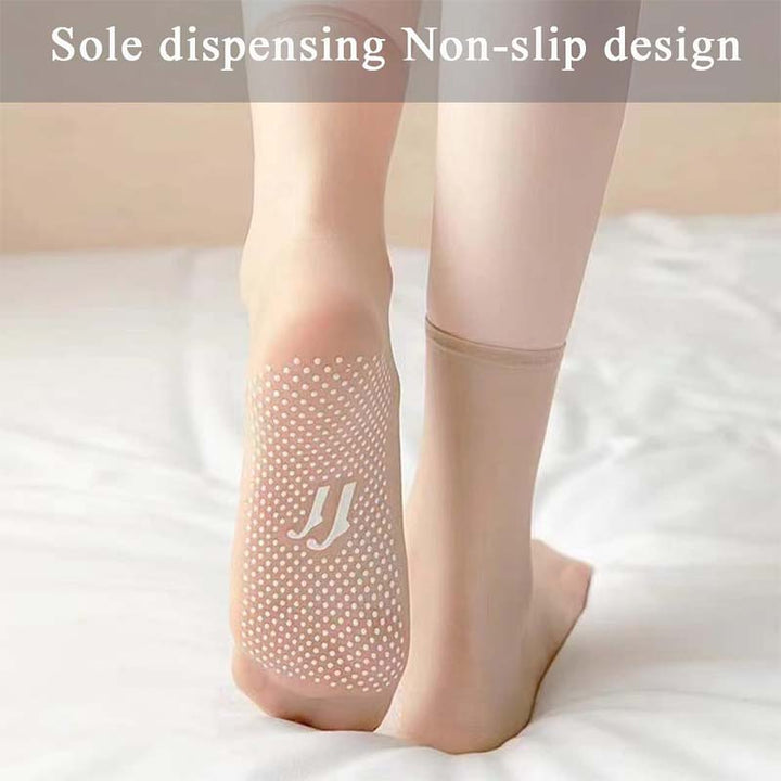 Calcetines de nylon invisibles, antideslizantes y cómodos para uso diario femenino.