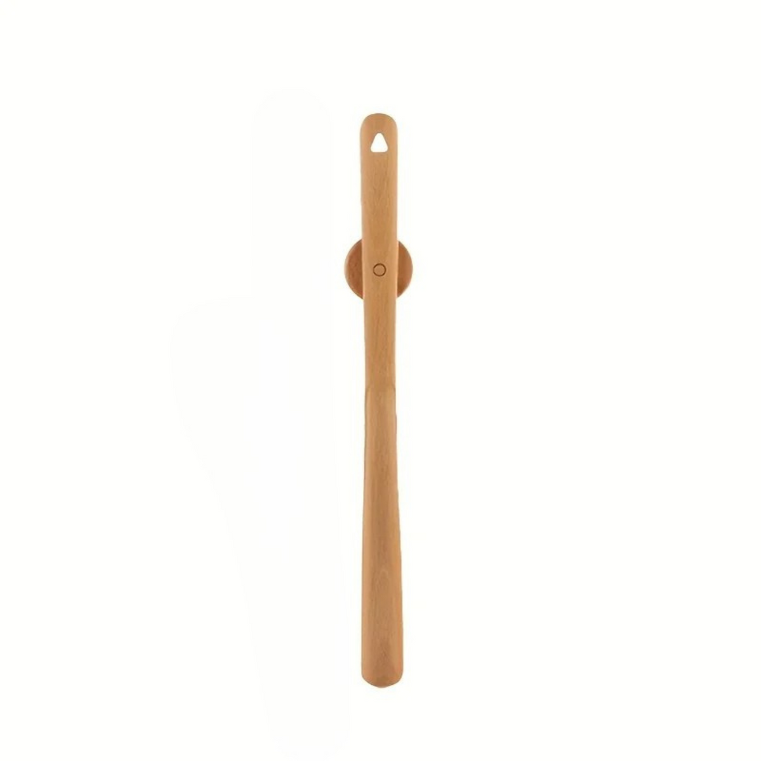 Calzador ergonómico ErgoGrip para zapatos. Largo, ofrece comodidad y uso diario sin esfuerzo. Protege tu calzado.