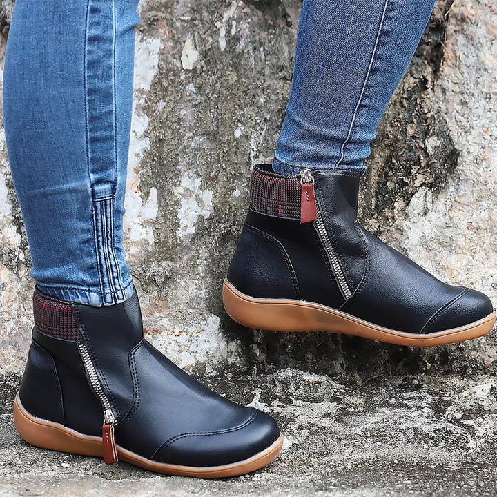 Calzado de invierno para mujer: botas ortopédicas de moda, cálidas y cómodas, con estilo elegante.