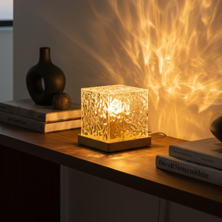 Lámpara LED Aurora Boreal mágica, iluminación ambiental con cambio de color. Perfecta para decoración moderna del hogar.