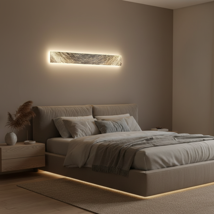 Decoración de hogar con aplique LED Lunare. Lámpara de pared moderna y eficiente, ideal para luz ambiente.