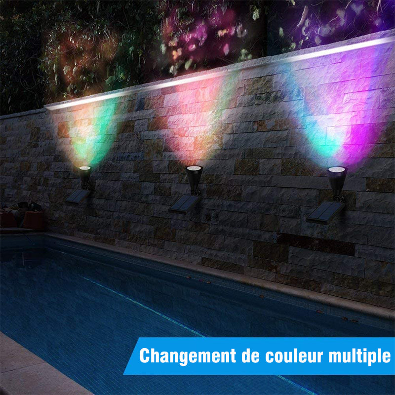 Farol solar LED decorativo para jardín, iluminación exterior ecológica y de bajo consumo.