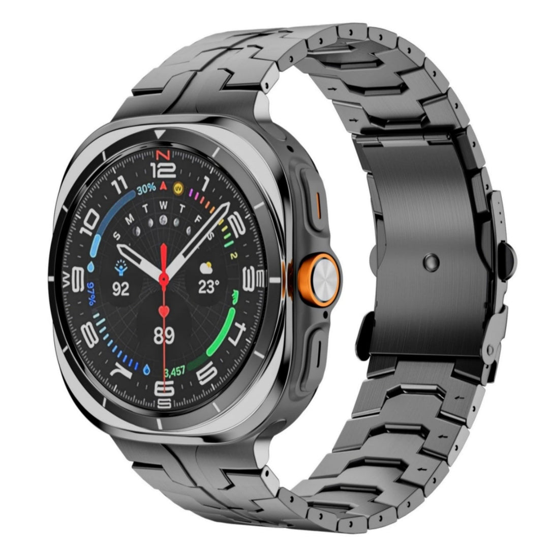 Correa de titanio Grado 2, accesorio premium para smartwatch de 47mm, calidad superior.