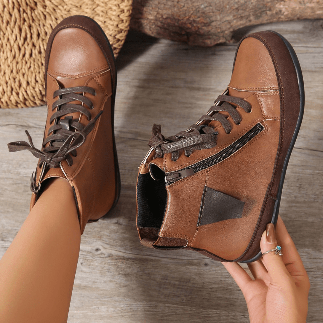 Calzado de mujer: botas altas elegantes, con cremallera y diseño antideslizante. Comodidad superior para el invierno.
