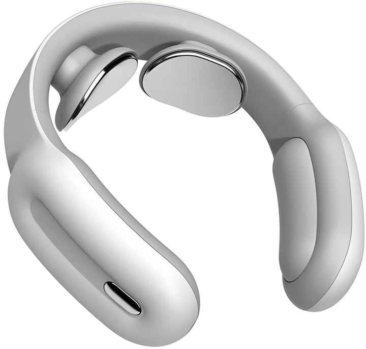 Masajeador de cuello inteligente con calor y pulso, ideal para alivio del dolor y relajación.