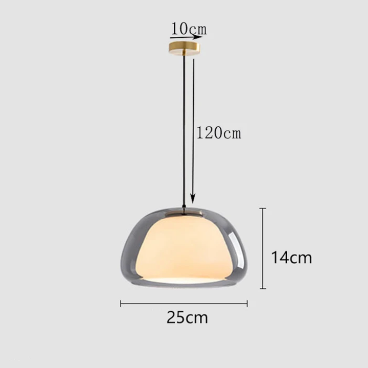 Lámpara de cúpula ajustable con rosca E27, ideal para iluminación interior moderna.