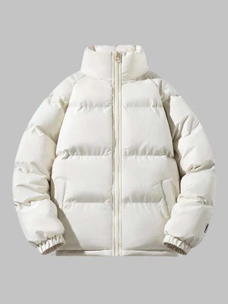 Puffer acolchado de hombre, funcional para invierno. Estilo moderno, mantiene la calidez.