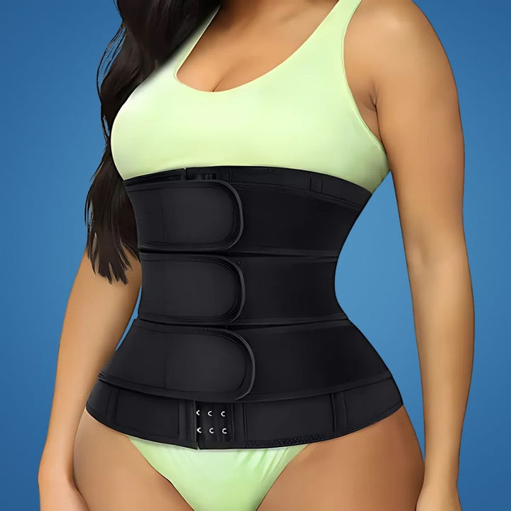 Cinturilla de neopreno unisex. Soporte lumbar, faja postparto, compresión abdominal para gimnasio y fitness.
