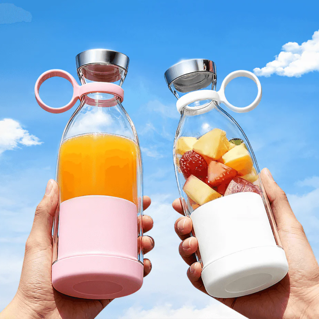 Batidora USB recargable para jugos detox y batidos energéticos. Tu compañero de viaje, deporte y salud.