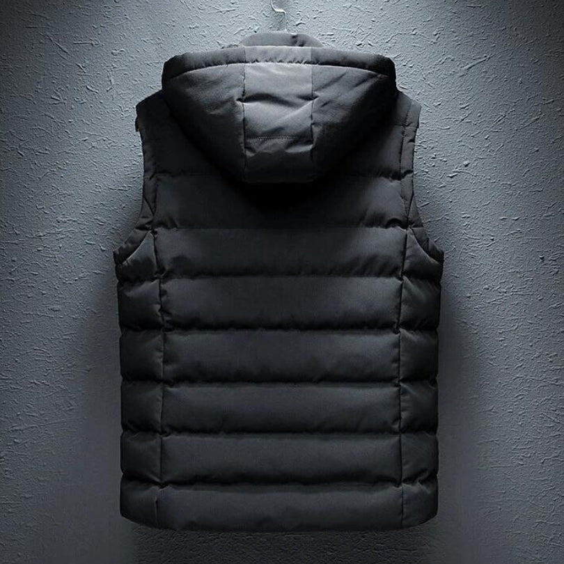 Chaleco térmico unisex de moda, ofrece calor superior. Ideal para invierno y protegerse del frío intenso.