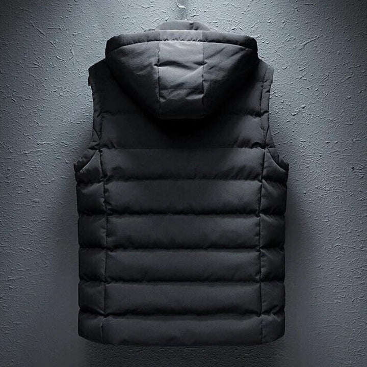 Chaleco térmico unisex de moda, ofrece calor superior. Ideal para invierno y protegerse del frío intenso.