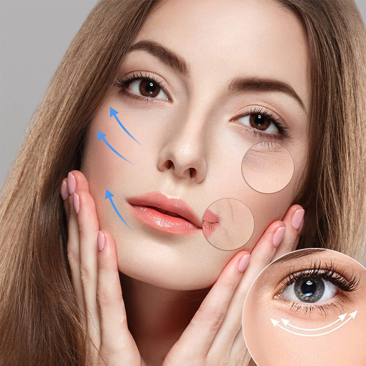 Lifting facial no invasivo con parches que reafirman la piel para un contorno V.