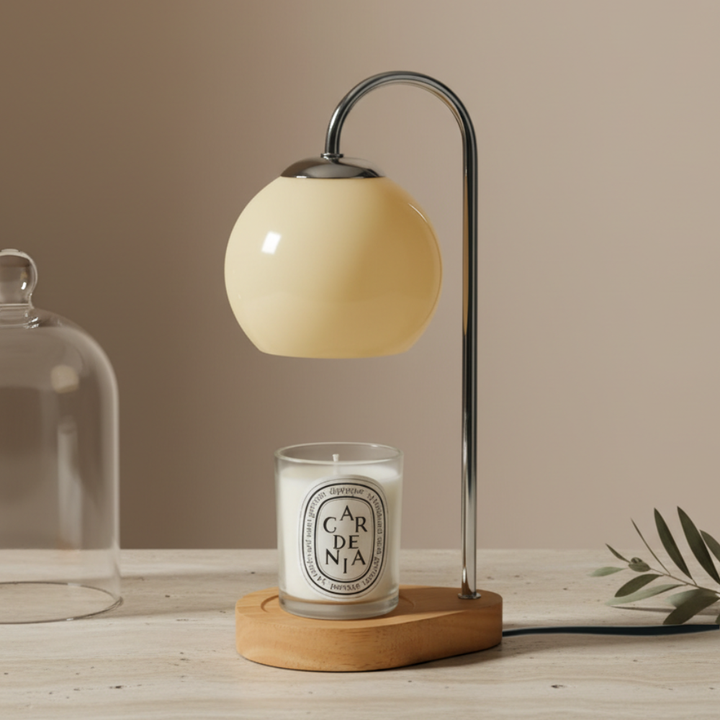 Lámpara calentadora de velas nórdica para fragancia sin llama y ambiente acogedor en tu hogar.