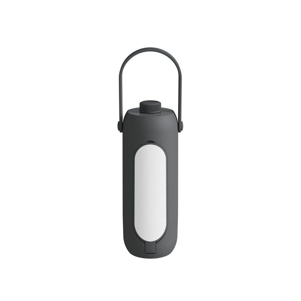 Iluminación versátil para camping, lámpara LED portátil recargable, con banco de energía USB.