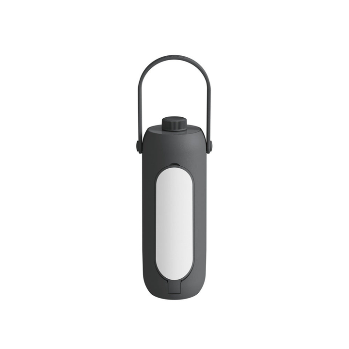 Iluminación versátil para camping, lámpara LED portátil recargable, con banco de energía USB.